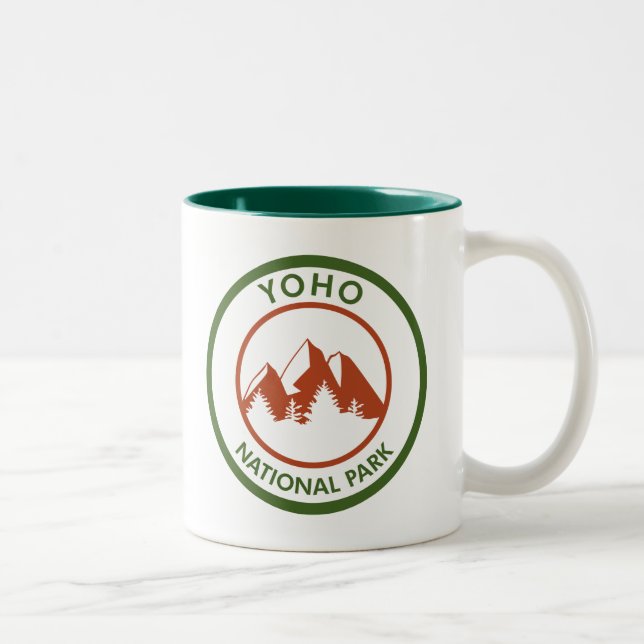 Caneca De Café Em Dois Tons Parque Nacional Yoho (Direita)