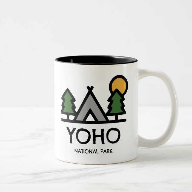 Caneca De Café Em Dois Tons Parque Nacional Yoho (Direita)