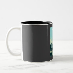 Caneca De Café Em Dois Tons Parque Nacional Yosemite California Nature Viagem