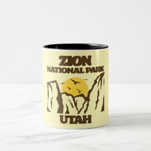 Caneca De Café Em Dois Tons Parque Nacional Zion