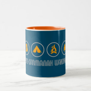 Caneca De Café Em Dois Tons Parque Provincial de Hike Carmanah Walbran