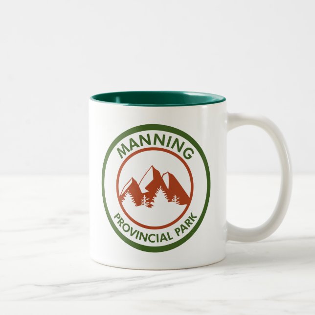 Caneca De Café Em Dois Tons Parque Provincial de Manning (Direita)