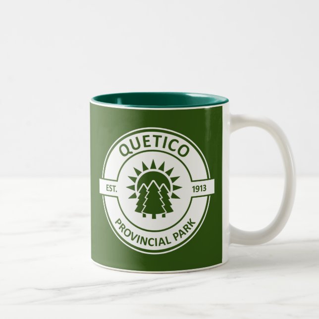 Caneca De Café Em Dois Tons Parque Provincial de Quetico (Direita)