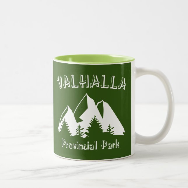 Caneca De Café Em Dois Tons Parque Provincial de Valhalla (Direita)