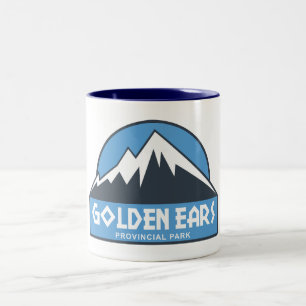 Caneca De Café Em Dois Tons Parque Provincial Golden Ears Colúmbia Britânica