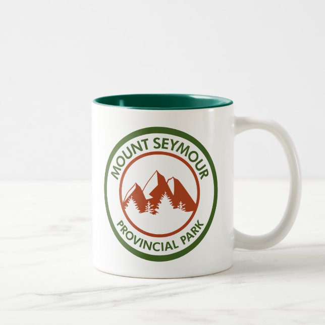 Caneca De Café Em Dois Tons Parque Provincial Mount Seymour (Direita)