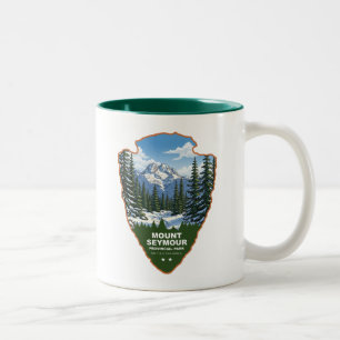Caneca De Café Em Dois Tons Parque Provincial Mount Seymour Arrowhead