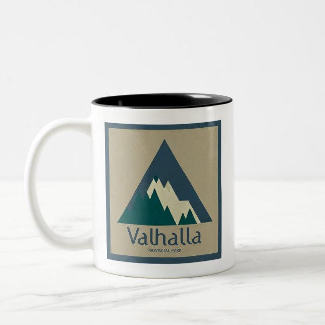Caneca De Café Em Dois Tons Parque Provincial Rústico Valhalla (Esquerda)