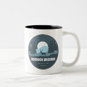 Caneca De Café Em Dois Tons Parque Provincial Wildland Bluerock Deer