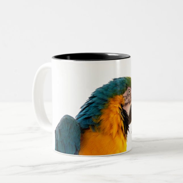 Caneca De Café Em Dois Tons Parrot Notes (Frente Esquerda)