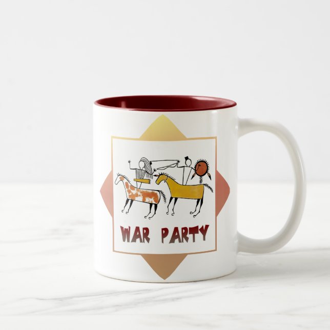 Caneca De Café Em Dois Tons Partido da Guerra (Direita)