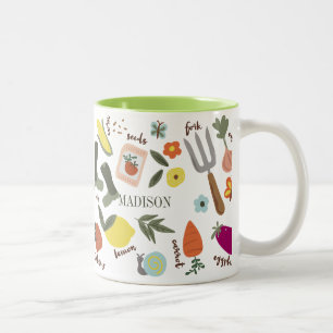 Caneca De Café Em Dois Tons Partido de jardim