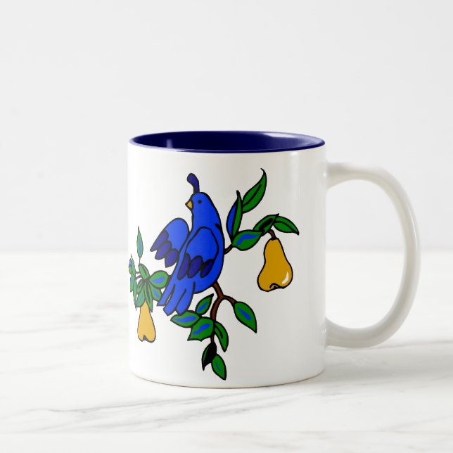 Caneca De Café Em Dois Tons Partridge In A Pear Tree Mug (Direita)