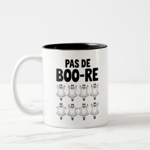 Caneca De Café Em Dois Tons Pas de Boo-re Bailarina Fantasma Halloween Assusta