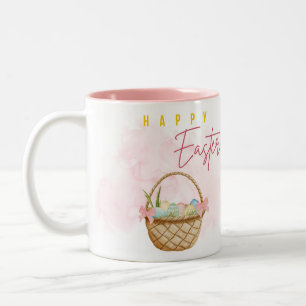 Caneca De Café Em Dois Tons Páscoa