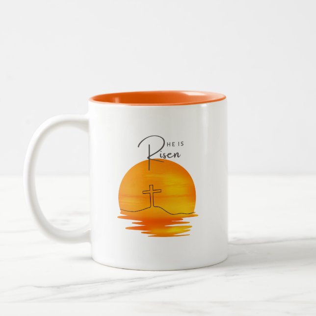 Caneca De Café Em Dois Tons Páscoa (Esquerda)