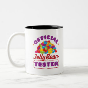 Caneca De Café Em Dois Tons Páscoa do Jelly Bean Tester Oficial