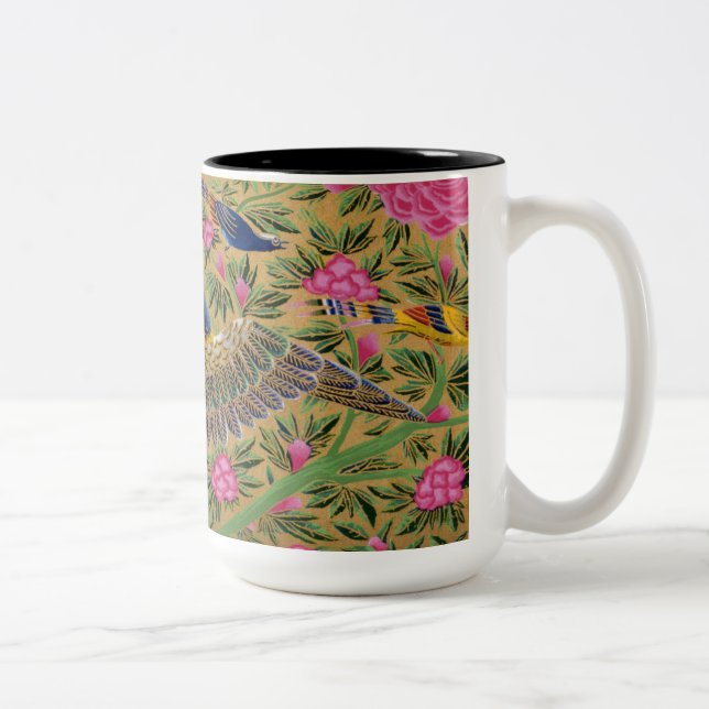 Caneca De Café Em Dois Tons Pássaro da Vida Mug (Direita)
