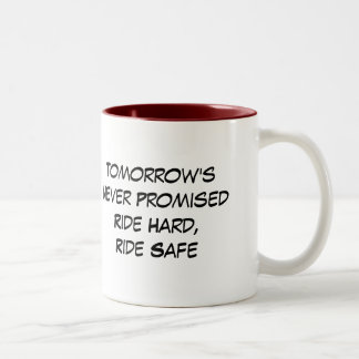 Caneca De Café Em Dois Tons Passeio nunca prometido de amanhã cofre forte duro