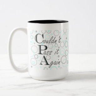 Caneca De Café Em Dois Tons Passou meus exames de CPA! Não podia passá-lo