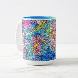 Caneca De Café Em Dois Tons Pastel 15 oz - Mug de dois tons