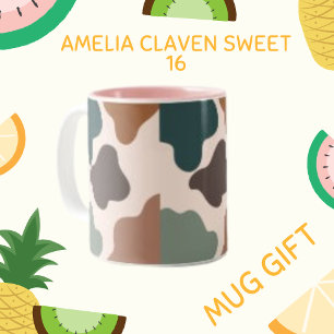 Caneca De Café Em Dois Tons Pastel Brown Modern Wallpaper Café Mug
