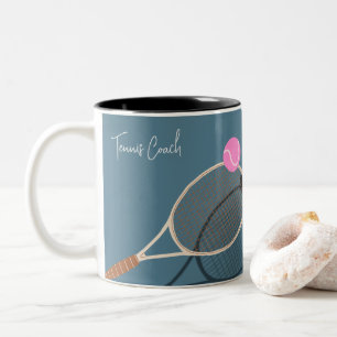 Caneca De Café Em Dois Tons Pastel Moderno Tênis Simples