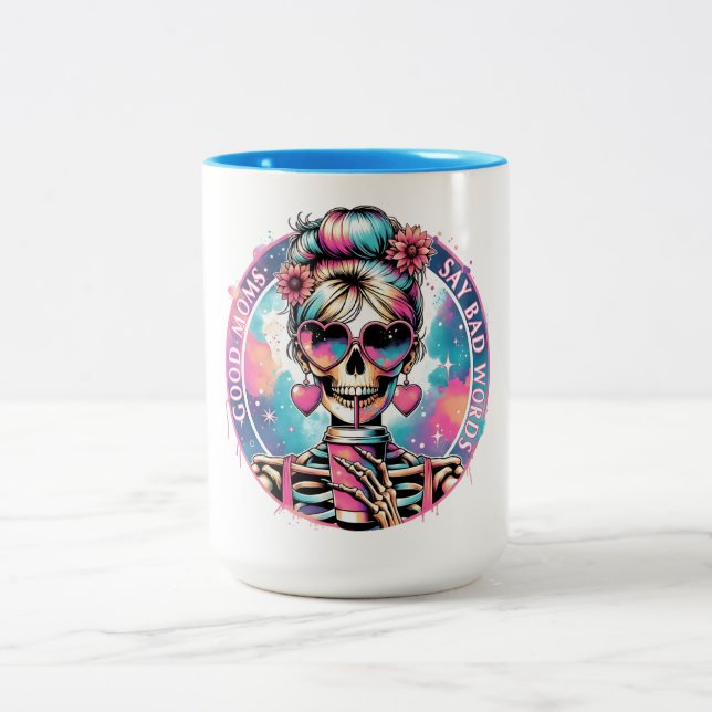 Caneca De Café Em Dois Tons Pastel Punk e Verdades Pentais (Centro)