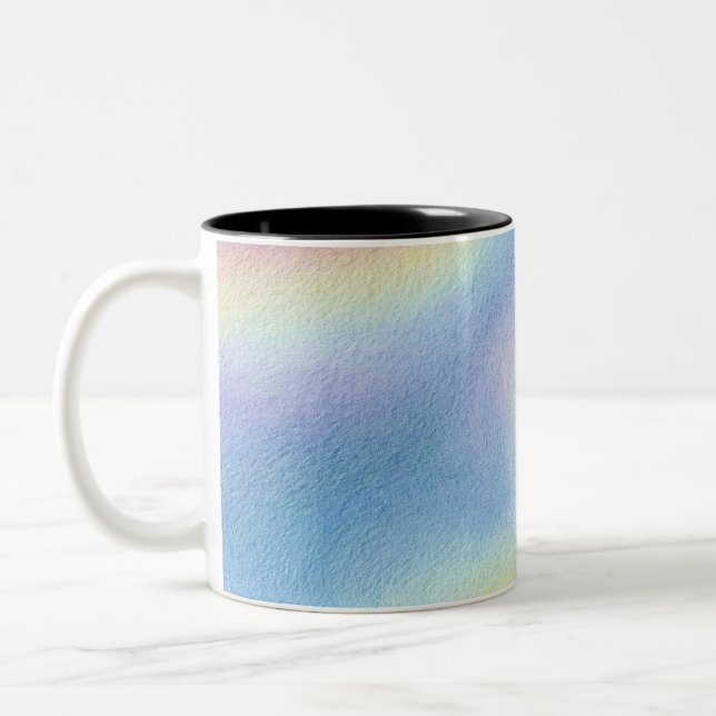 Caneca De Café Em Dois Tons Pastel Sky Drift (Esquerda)