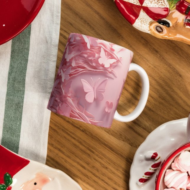 Caneca De Café Em Dois Tons Pastel Sonha: Experiência Elevada com Mug de Café (Criador carregado)