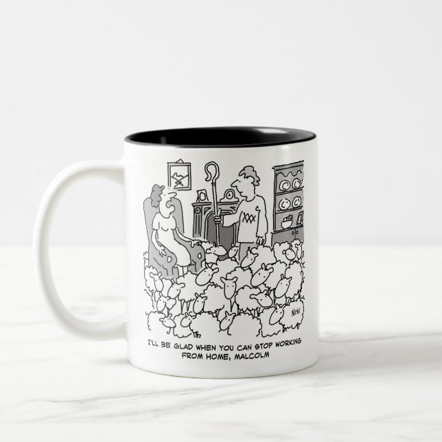 Caneca De Café Em Dois Tons Pastor ou pastor (Esquerda)