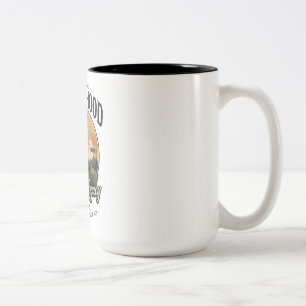 Caneca De Café Em Dois Tons Paternidade O Legado Real Dia dos Pais Vintage