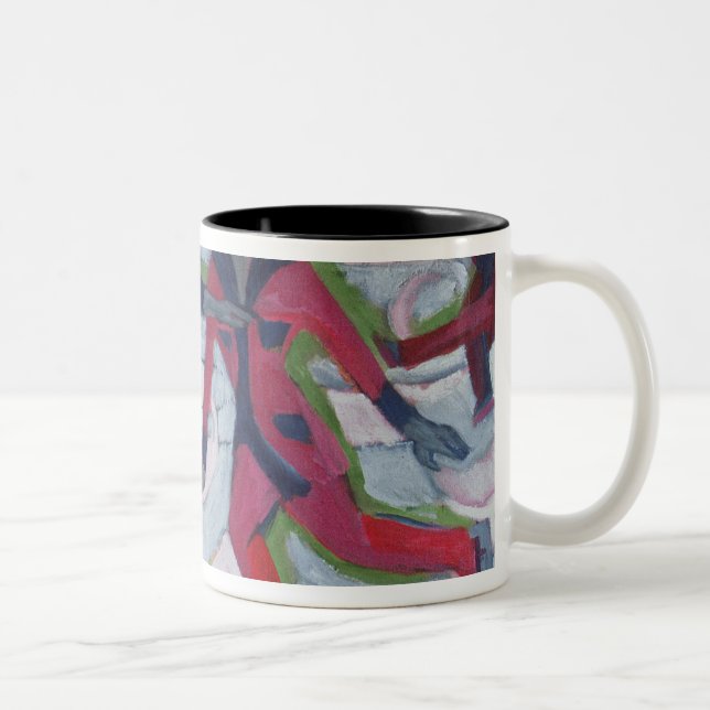 Caneca De Café Em Dois Tons Patinadores de gelo (Direita)