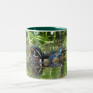Caneca De Café Em Dois Tons pato de madeira
