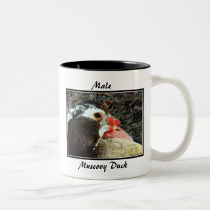 Caneca De Café Em Dois Tons Pato de Muscovy masculino