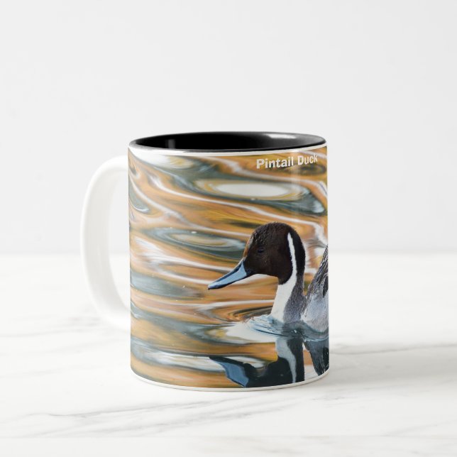 Caneca De Café Em Dois Tons Pato Rabo-de-Palha (Frente Esquerda)