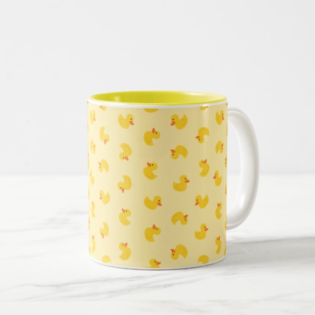 Caneca De Café Em Dois Tons Patos (Frente Esquerda)