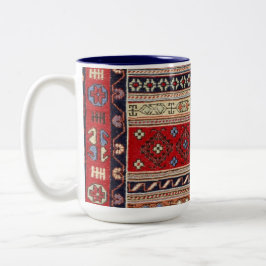 Caneca De Café Em Dois Tons Pattern Rug Turco Peace Love Art Party Destinat
