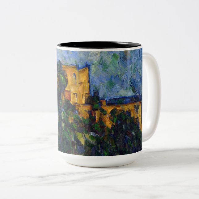 Caneca De Café Em Dois Tons Paul Cezanne - Castelo Negro (Frente Esquerda)