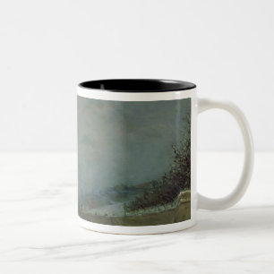 Caneca De Café Em Dois Tons Paul Gauguin   o Seine no d'Iena de Pont, Winte