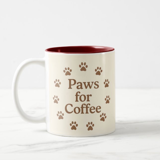 Caneca De Café Em Dois Tons Pausas para Café (Esquerda)