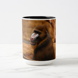 Caneca De Café Em Dois Tons Pava/Baboon