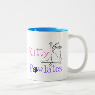 Caneca De Café Em Dois Tons PAWlates de Gatinho
