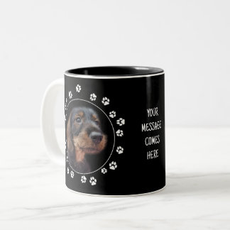 Caneca De Café Em Dois Tons Pawsily Adorable Wirehair Dachshund
