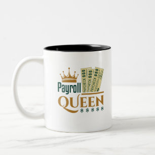 Caneca De Café Em Dois Tons Payroll Queen