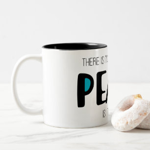 Caneca De Café Em Dois Tons Paz 2