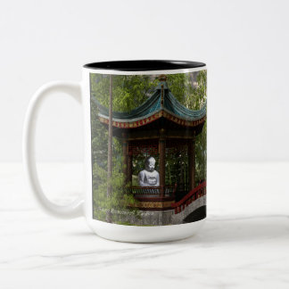 Caneca De Café Em Dois Tons Paz de dentro de, citações de Buddha