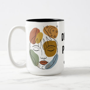 CANECA DE CAFÉ EM DOIS TONS PAZ DIVINA