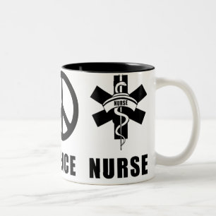 Caneca De Café Em Dois Tons Paz RN do amor