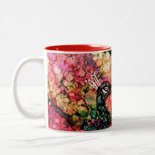 Caneca De Café Em Dois Tons Peacock Coffee Mug
